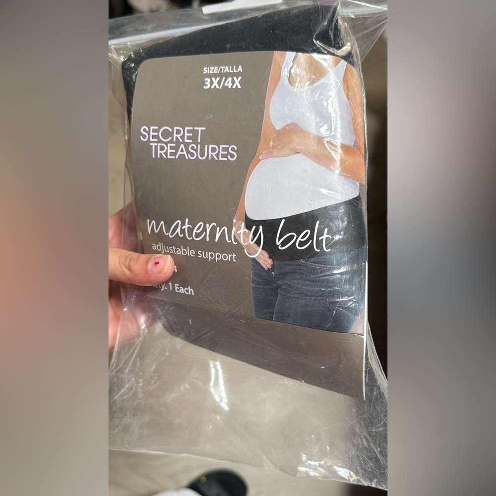 Secret Treasures Black Adjustable Maternity Belt